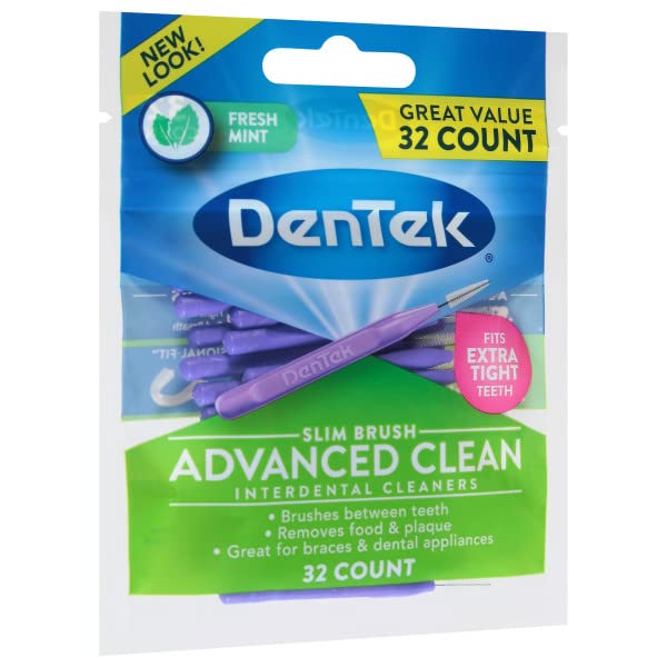 DenTek Complete Clean Easy Reach Floss Picks, Advanced Fluoride Coating, Mouthwash Blast Flavor, 75 ct. (Pack of 2)