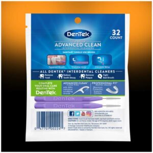 DenTek Complete Clean Easy Reach Floss Picks, Advanced Fluoride Coating, Mouthwash Blast Flavor, 75 ct. (Pack of 2)