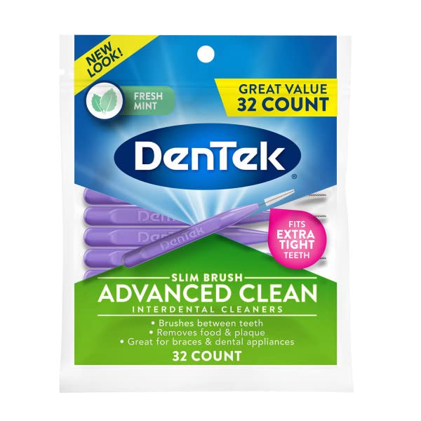 DenTek Complete Clean Easy Reach Floss Picks, Advanced Fluoride Coating, Mouthwash Blast Flavor, 75 ct. (Pack of 2)