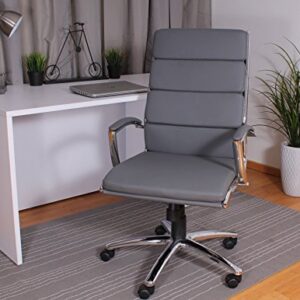 Boss Office Products CaressoftPlus Executive Chair, Grey