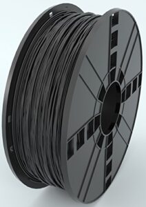 mg chemicals petg17bk1 black petg 3d printer filament, 1.75 mm, 1 kg spool
