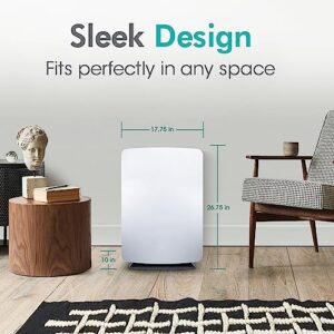 Alen BreatheSmart Classic H13 HEPA Air Purifier, Air Purifiers For Home Large Room w/ 1100 SqFt Coverage, Medical-Grade Air Cleaner for Smoke & Chemicals/VOCs,, up to 12 Mos. Filter Life, White