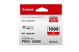 canonink lucia pro pfi-1000 red individual ink tank