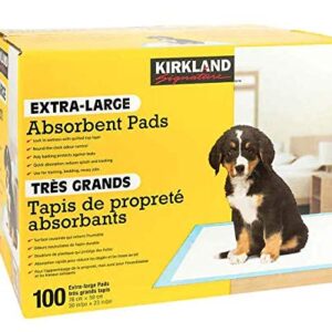 Extra-Large Absorbent Pads, 100 Large Pads, 30"x23" by Kirkland