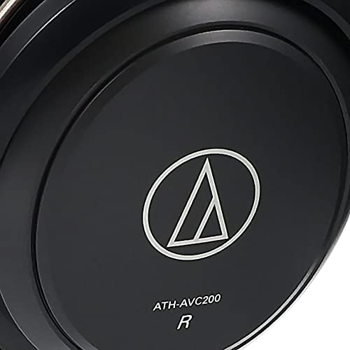 Audio-Technica ATH-AVC200 SonicPro Over-Ear Closed-Back Dynamic Headphones Black, 1/8"