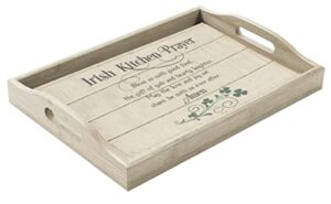 abbey & ca gift 18" x 12" irish blessing serving tray w/routed handles