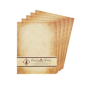 aged-look parchment stationery paper for writing and printing- 8.5x11" -20/pk - in811agdpk