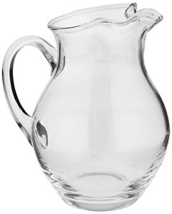 mikasa 5136551 napoli glass beverage pitcher clear, 70 ounce