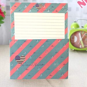 SCStyle 48Pcs Stationery set-32 Cute Lovely Kawaii Special Design Writing Stationery Paper with 16 pcs Envelopes