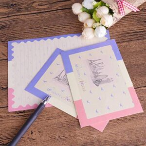 SCStyle 48Pcs Stationery set-32 Cute Lovely Kawaii Special Design Writing Stationery Paper with 16 pcs Envelopes