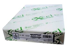carbonless paper 2-part 1 ream / 500 sheets (250 sets) bright white / canary 8 1/2 x 11 by excel glatfelter