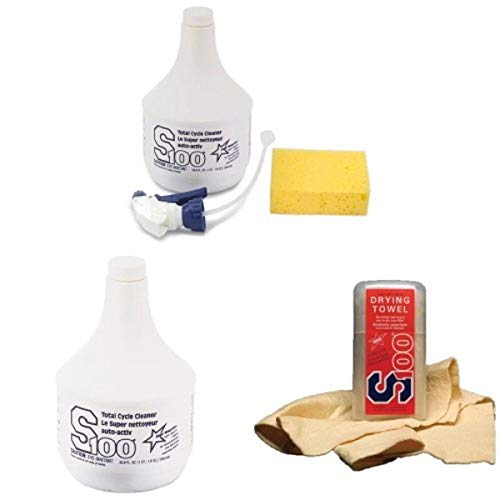 S100 Total Cycle Cleaner 2 Bottle & Drying Towel Bundle