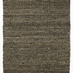 Fab Habitat Striped Rug - Sequoia Black - Handwoven, Natural Fiber, Soft Underfoot - Natural Jute & Wool - Kitchen Bathroom - 2x3 ft