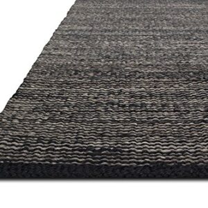 Fab Habitat Striped Rug - Sequoia Black - Handwoven, Natural Fiber, Soft Underfoot - Natural Jute & Wool - Kitchen Bathroom - 2x3 ft