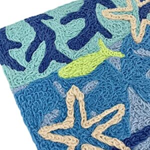 Jellybean Indoor Outdoor Machine Washable Rug, Ocean View