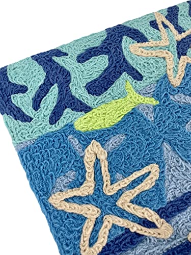 Jellybean Indoor Outdoor Machine Washable Rug, Ocean View