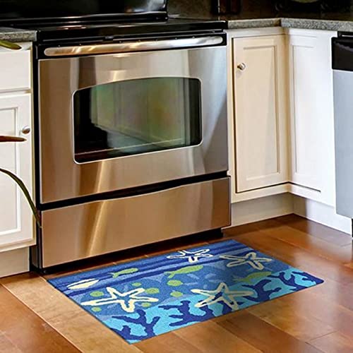 Jellybean Indoor Outdoor Machine Washable Rug, Ocean View