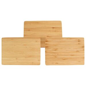bamboomn small premium bamboo serving and cutting board, charcuterie, home and everyday use - 7.9" x 5.5" x 0.4" - 10 pcs