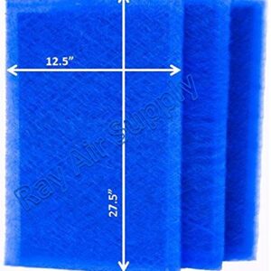 RAYAIR SUPPLY 14x30 Air Ranger Replacement Filter Pads 14X30 (3 Pack)