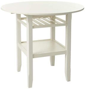 acme furniture tartys counter height table, cream