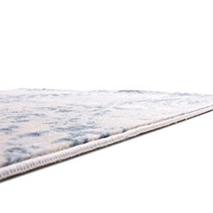 Unique Loom Paris Collection Pastel Tones Traditional Distressed Blue Runner Rug (2' 7 x 10' 0)