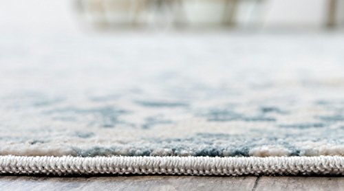 Unique Loom Paris Collection Pastel Tones Traditional Distressed Blue Runner Rug (2' 7 x 10' 0)