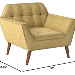 INK+IVY Lounge Yellow Multi, Modern Mid-Century Style Living Room Sofa Furniture