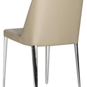 Safavieh Home Collection Mid-Century Modern Baltic Taupe Side Chair (Set of 2)