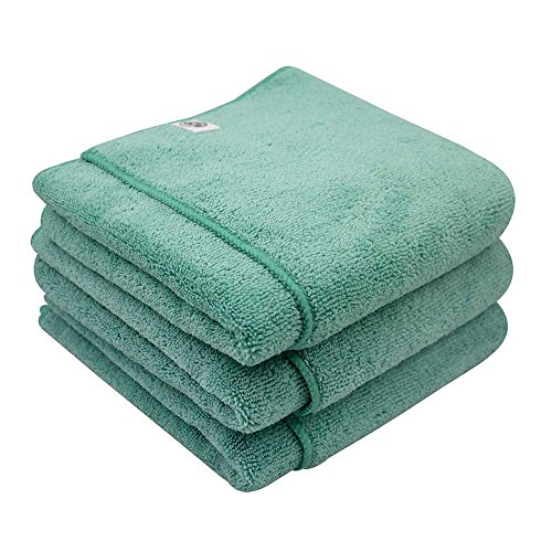 Chemical Guys MIC36403 Workhorse XL Green Professional Grade Microfiber Towel, Exterior (Safe for Car Wash, Home Cleaning & Pet Drying Cloths) 24" x 16", Pack of 3