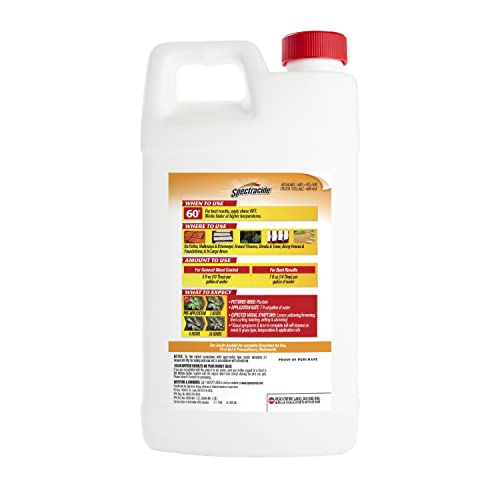 Spectracide Weed & Grass Killer Concentrate, Use On Driveways, Walkways and Around Trees & Flower Beds, 64 fl Ounce