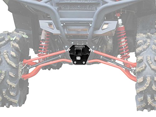 SuperATV 2" Rear Receiver Hitch for [2011-2014] Polaris RZR XP 900 / [2012-2014] Polaris RZR XP 4 900 UTV | Includes Cotter Pin and Hitch Pin | Made of 3/16” Heavy-Duty Steel | Tow up to 1500 Lbs.