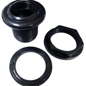 2 Pack - 1.5" Threaded/Slip Bulkhead (AM Brand) - 2" 1/2" Hole Diameter Required.