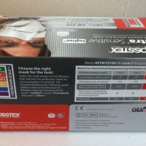 Blue Mask Crosstex International GCFCX Crosstex Fluid Resist Masks Anti-Fog 40/Bx