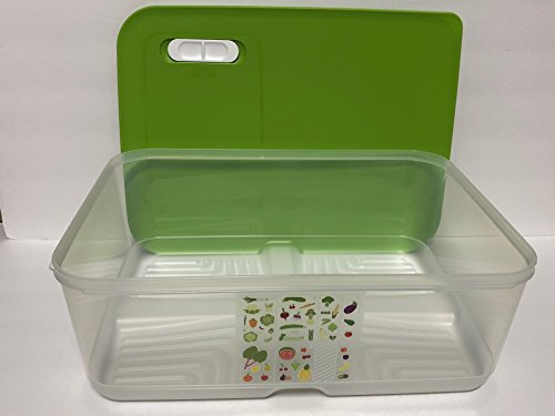 Tupperware FridgeSmart Extra Large Container with Lettuce Leaf Green Seal by Tupperware