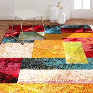 home dynamix splash scarlet rug 3'3"x4'3" ivory/pink/orange/blue