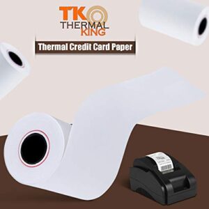 TK Thermal King, 2 1/4" x 50' Thermal Paper Compatable with Ingenico Iwl255 Flex, 100 Rolls (50 rolls/Case x 2)