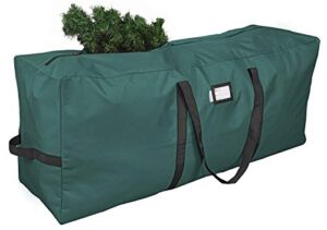 primode christmas tree storage bag | fits up to 9 ft. tall disassembled tree | 25" height x 20" wide x 65" long | durable 600d oxford material | heavy duty xmas storage container (green)