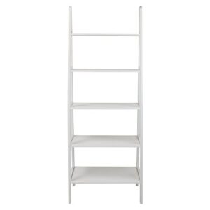 Casual Home 5-Shelf Ladder Bookcase, White