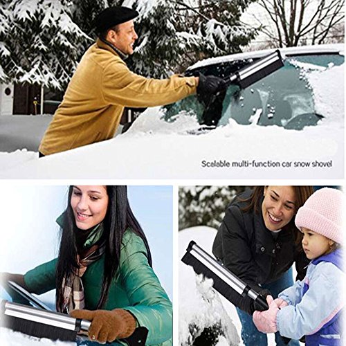 Kovot Telescoping Ice Scraper and Snow Brush - Extends from 17" to 24"