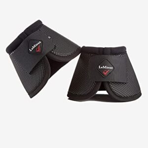 LeMieux Ballistic Overreach Horse Boots - Over Reach or Bell Boots for Horses - Protective Gear and Training Equipment - Equine Boots, Wraps & Accessories (Black - XLarge)