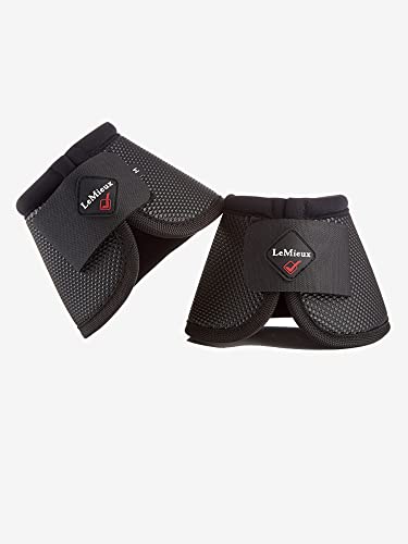 LeMieux Ballistic Overreach Horse Boots - Over Reach or Bell Boots for Horses - Protective Gear and Training Equipment - Equine Boots, Wraps & Accessories (Black - XLarge)