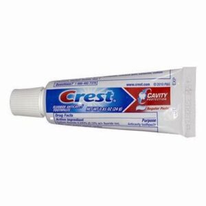 crest, cavity protection fluoride anticavity toothpaste, 0.85 oz travel size (50 pack)