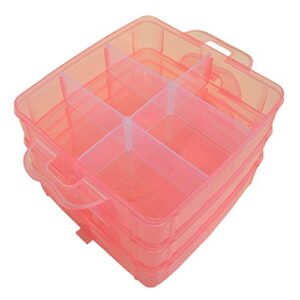 EnviUs SnapCube - Snap & Stackable Storage Case for Rainbow Loom + Arts & Crafts (Mini, Orange)