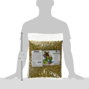 Hari Tropican Bird Food, Hagen Parrot Food with with Peanuts & Sunflower Seeds, Maintenance Sticks, Lifetime Formula, 8 lb Bag