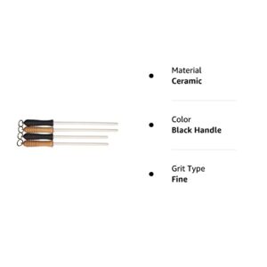 Idahone Fine Ceramic Sharpening Rod (12", Black Handle)
