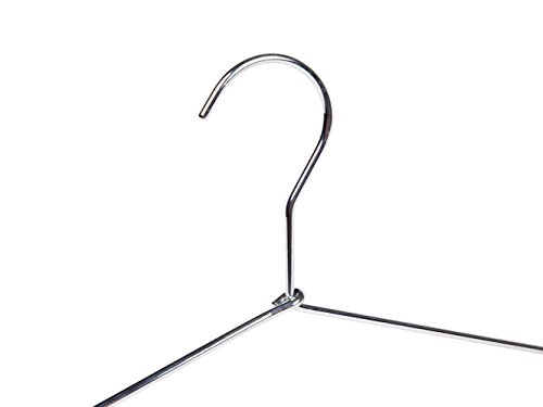 8 Quality Hangers Heavy Duty Metal Suit Hanger Coat Hangers with Polished Chrome (Suit Coat Hanger)