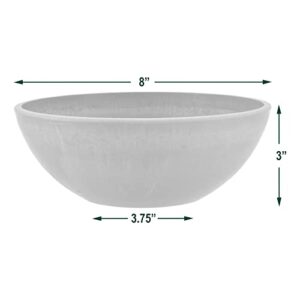 PSW Arcadia Products, Centerpiece Bowl, Fairy Garden Planter M20DC, 8 Inch, Dark Charcoal