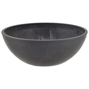 PSW Arcadia Products, Centerpiece Bowl, Fairy Garden Planter M20DC, 8 Inch, Dark Charcoal