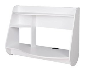 prepac kurv floating desk, white (wehw-0901-1)
