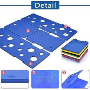 BoxLegend Version 5 Shirt Folding Board t Shirt Folder Clothes Folding Board Easy and Fast to fold Clothes for Adults, Larger and Thicker, Blue